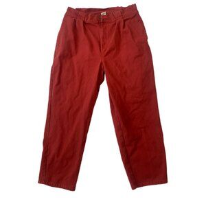 Brick Red Lucy & Yak Addison trousers W38 Regular
